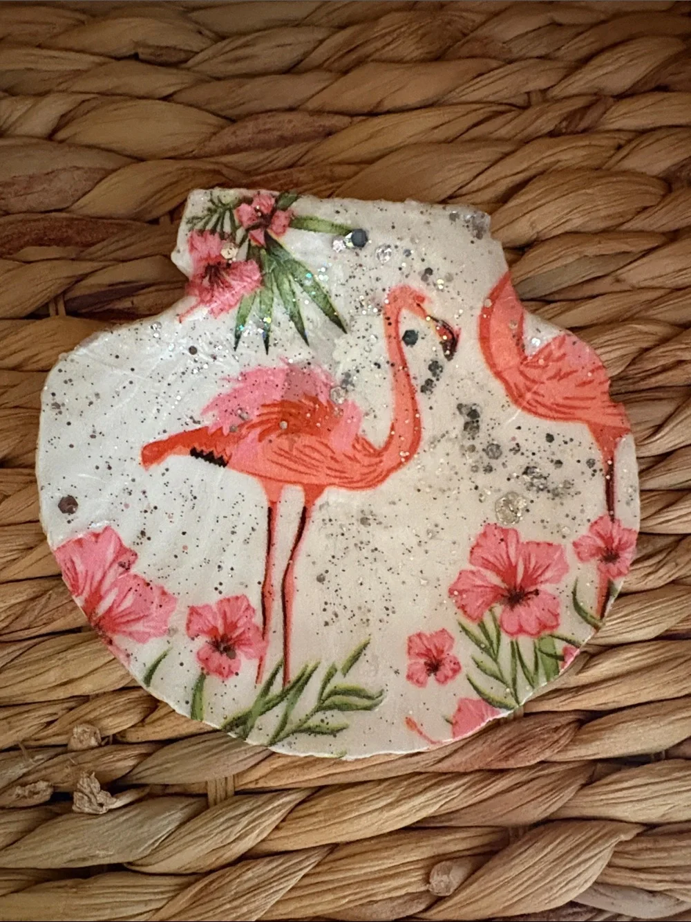 Pink Flamingo Decorative Soap Dish - Tropical Bath Accent